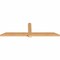 Ekena Millwork Eugene Smooth Timber Gable Bracket, Western Red Cedar, 96"W x 28"H x 3 1/2"D x 5 1/2"F, 7/12 Pitch GBW096X28X0406EUG00SWR - alternate 3